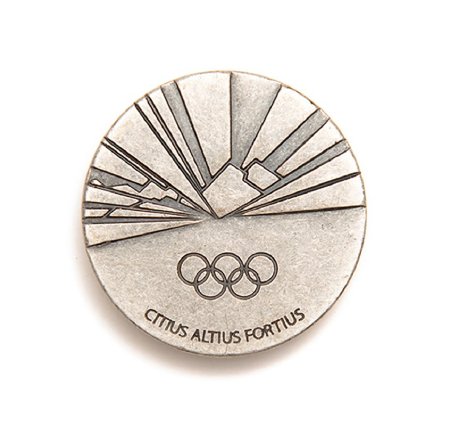 Back of Torino 2006 participation medal