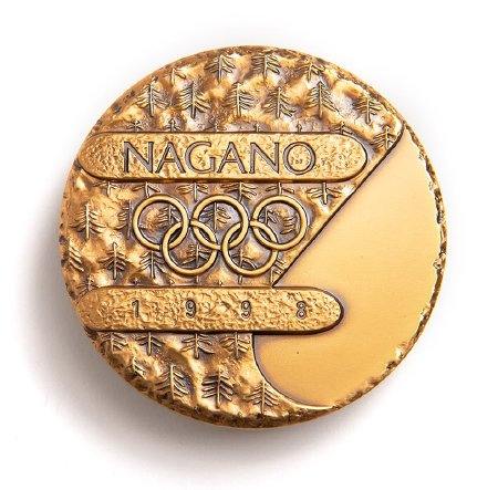 Front of Nagano 1998 participation medal