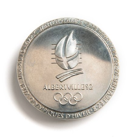 Front of Albertville 1992 participation medal