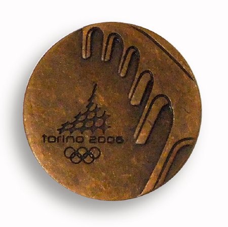 Front of Torino 2006 participation medal