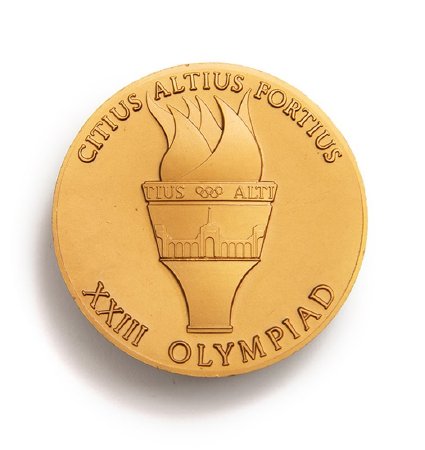 Front of Los Angeles 1984 participation medal