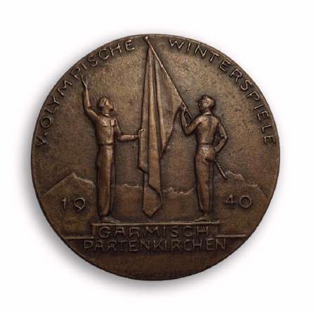 Front of Garmisch 1940 participation medal for judges