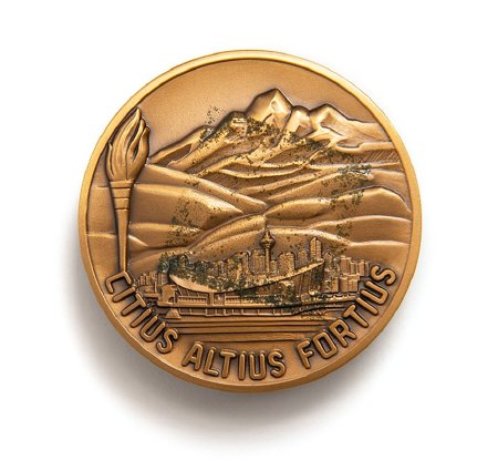 Back of Calgary 1988 participation medal