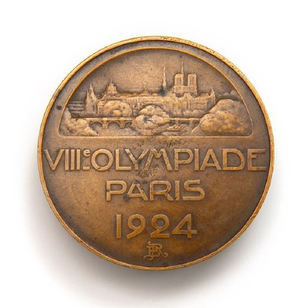 Back of Paris 1924 participation medal