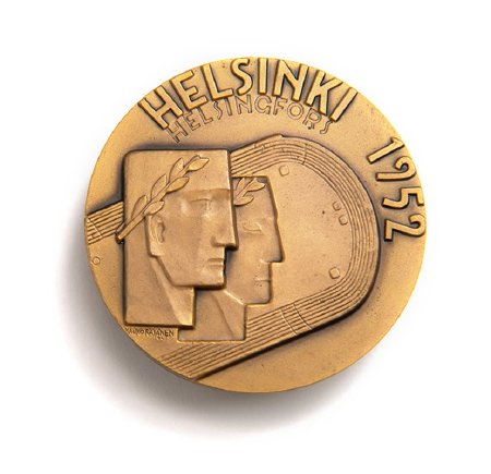Front of Helsinki 1952 participation medal
